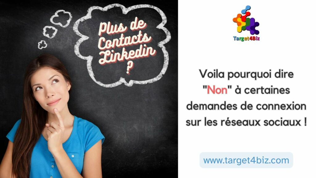 demandes de contacts sur les réseaux sociaux